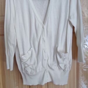 Nue Options White Women's Cardigan Sweater